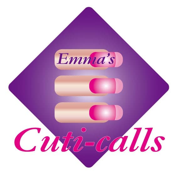 Logo of Emma’s Cuti-calls, the mobile beauty business set up by Next Step Beauty student Emma Clegg