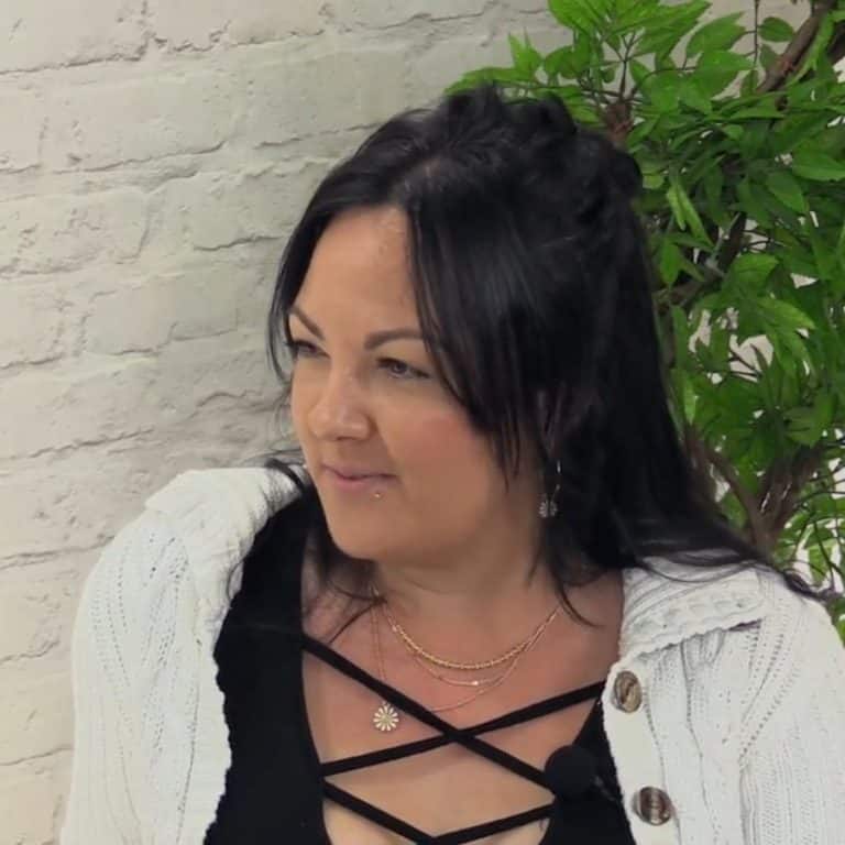 Jessica Murray, Next Step Beauty student, during her success story interview