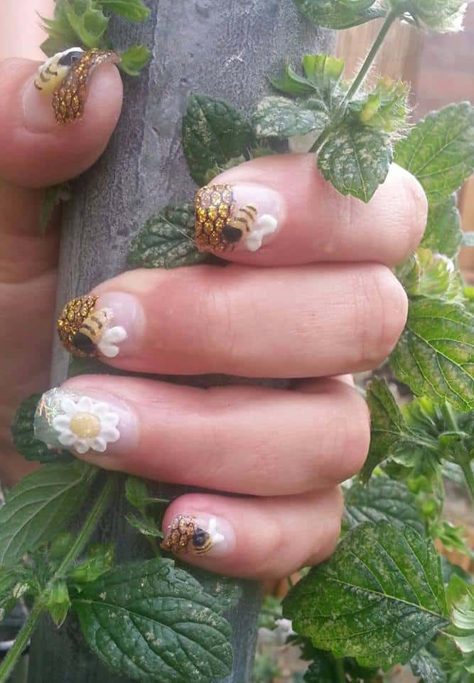 Nail art design by Next Step Beauty student Kim Grove